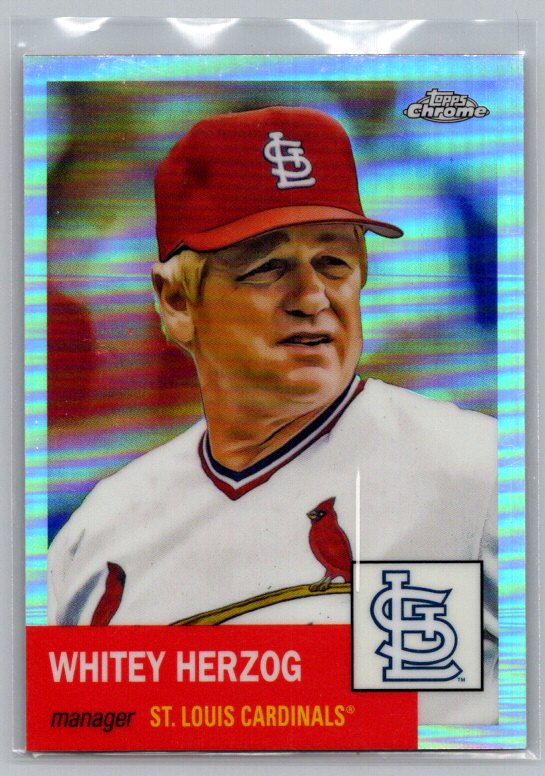 2022 Topps Chrome Platinum Anniversary #338 Whitey Herzog Refractor