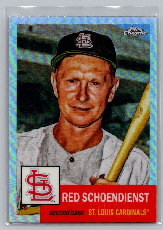 2022 Topps Chrome Platinum Anniversary #428 Red Schoendienst Refractor